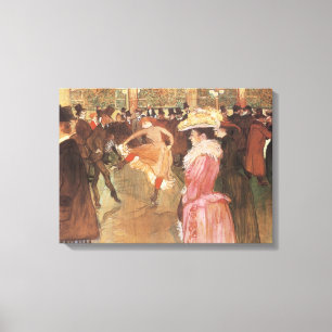 Bal på nattklubben av Toulouse Lautrec Canvastryck