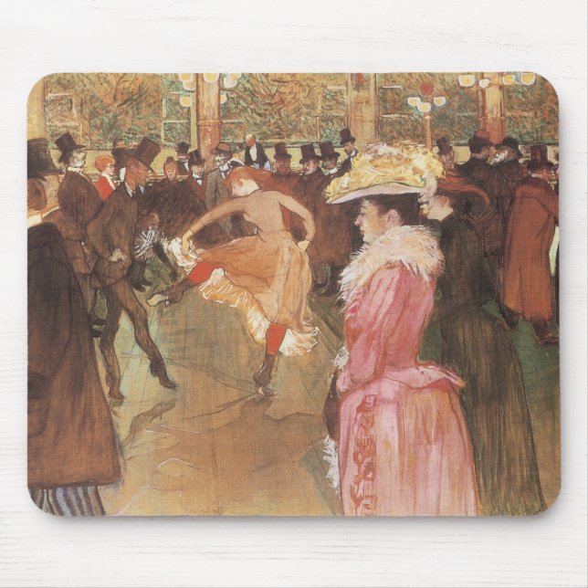 Bal på nattklubben av Toulouse Lautrec Musmatta (Framsidan)