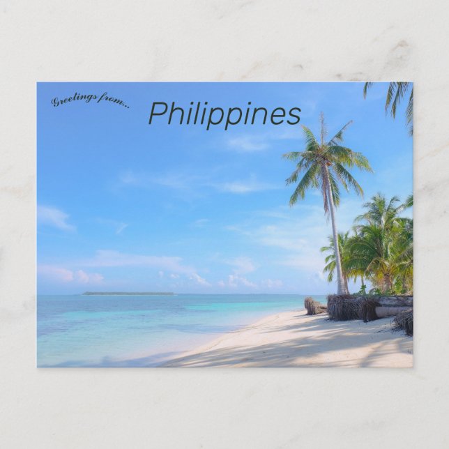 Balabac Palawan Filippinerna Vykort (Framsida)