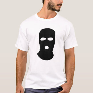 Balaclava Motif , Mask Hoodie från Ansikte, maskde T Shirt