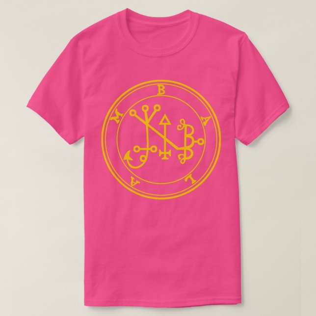 Balam Sigil formar din framtida Gult T Shirt (Design framsida)