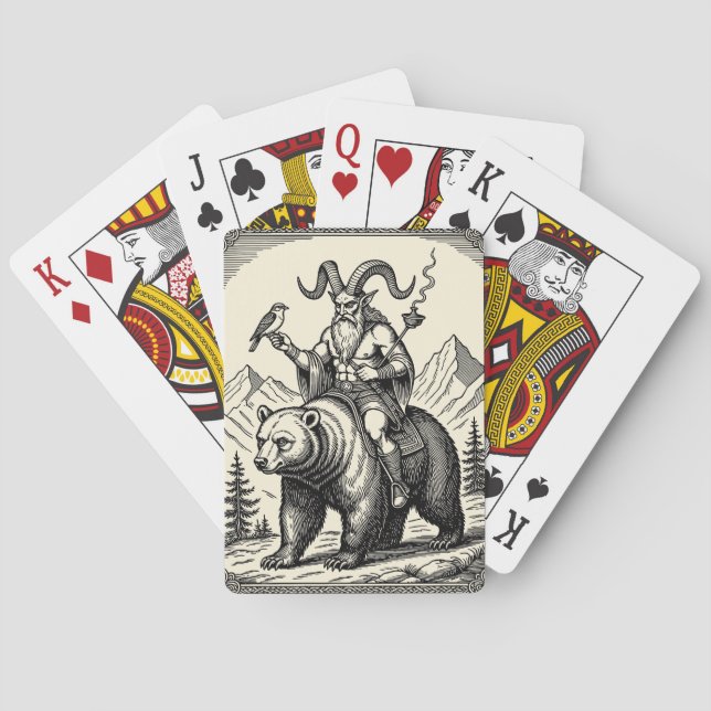 Balan Heralddiker över bergsstigen Casinokort (Baksidan)