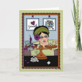Balance_A_Greeting Card uppnås Kort
