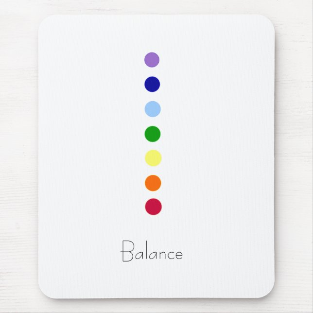 Balance - Simple Chakra Line Mousepad Musmatta (Framsidan)