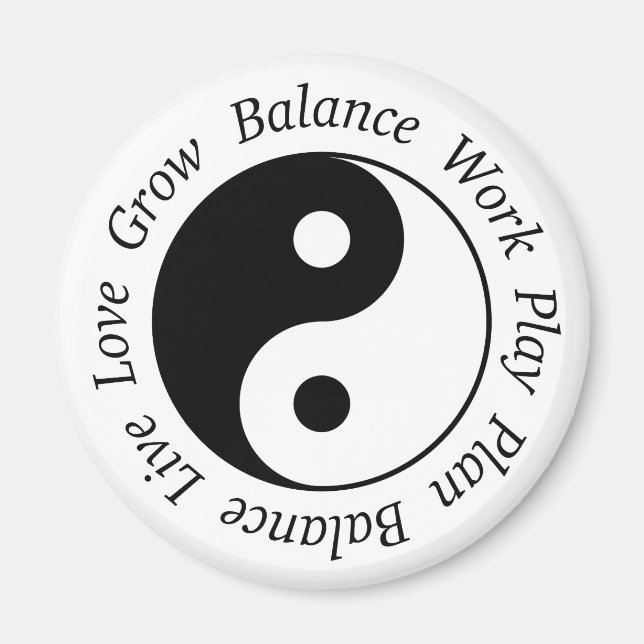 Balance Yin Yang Magnet (Framsidan)
