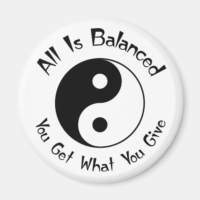 Balance Yin Yang Magnet (Framsidan)
