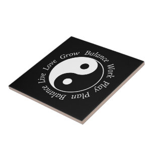 Balance Yin Yang Symbol Kakelplatta