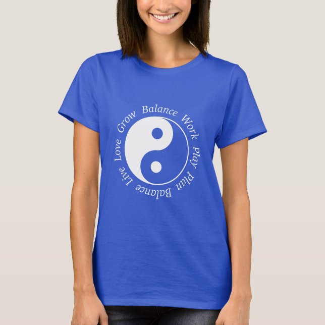Balance Yin Yang Symbol T-shirt (Framsida)