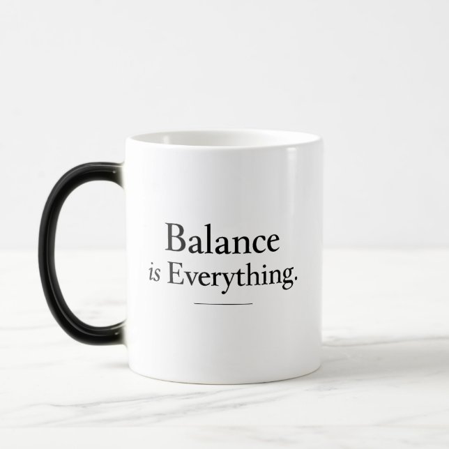 Balance Your Qi Mug – Minimalist Acupuncture Mug Magisk Mugg (Vänster)