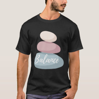 Balance Zen-stenar Minimalistisk Design – Mindfuln T Shirt