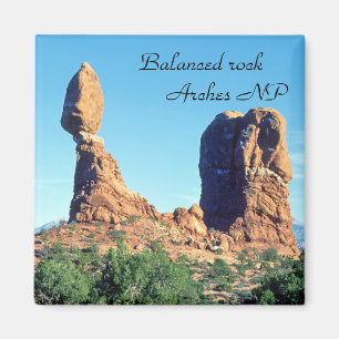 Balanced sten in Arches National Park-Utah, USA Magnet