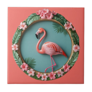 Balancing Flamingo Kakelplatta
