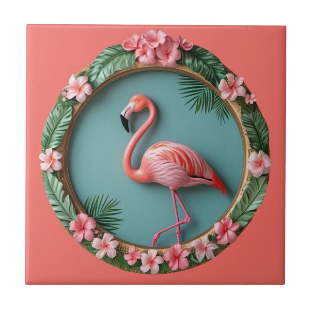 Balancing Flamingo Kakelplatta (Framsidan)
