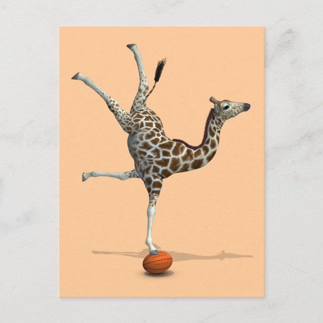 Balancing Giraffe Vykort (Framsida)