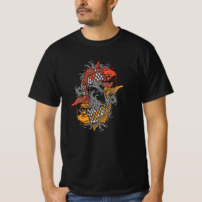 Balancing Koi T Shirt (Framsida)