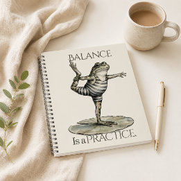 “Balans är en övning” Journal Spiralblock