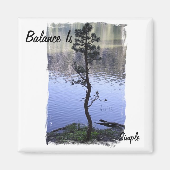 Balans är enkel magnet (Framsidan)