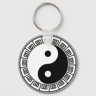 Balans: Ba Gua, åtta trigram yin yang TCM Nyckelring