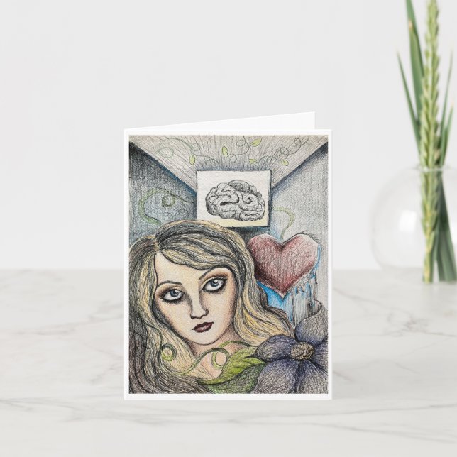 "Balans"-hälsningskort Tack Kort (Framsida)