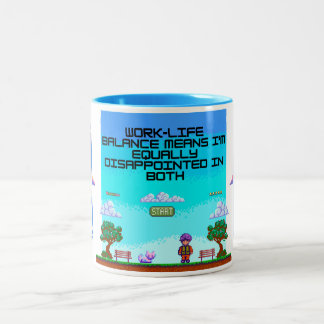 Balans i arbetslivet Humor Mugg | Office Sarcasm |