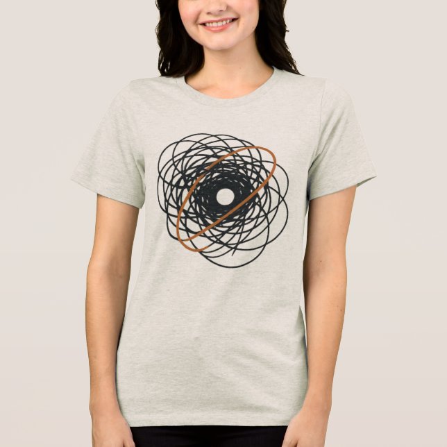 Balans i kaos - Minimalistisk konstdesign för Abst T Shirt (Framsida)