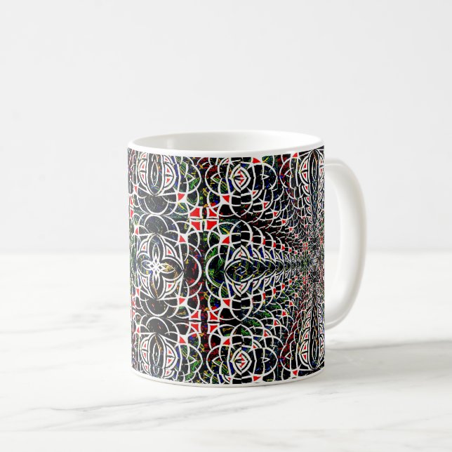 Balans i kubform kaffemugg (Framsida höger)