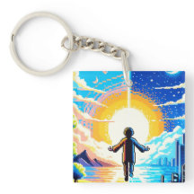 Balans i världen - Futuristiska Pixel Art Tech