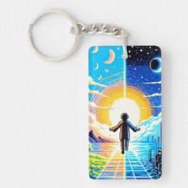 Balans i världen - Futuristiska Pixel Art Tech