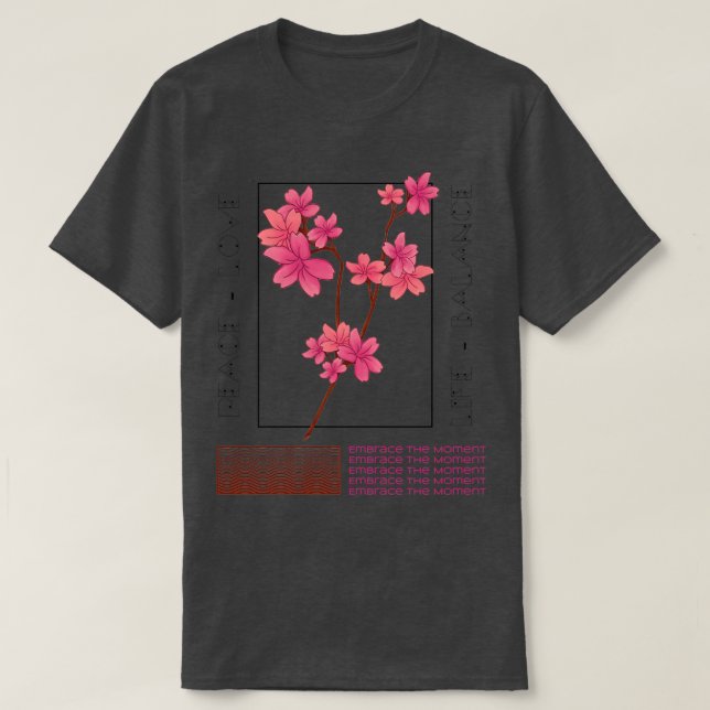 Balans mellan Kärlek och fred T Shirt (Design framsida)