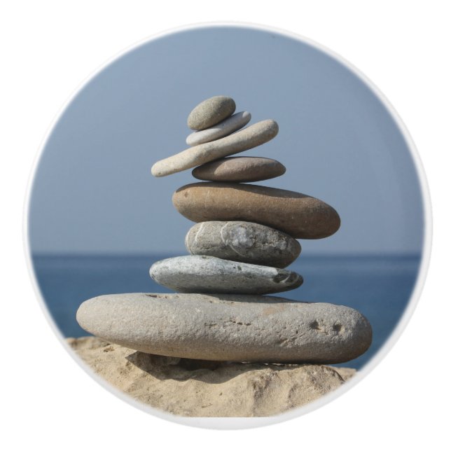 Balans mellan Medelhavsregionen Zen Yoga Andlig Knopp (Framsidan)