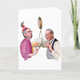 Balans mellan Power Birthday Card Kort