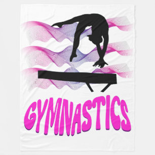 Balans mellan Rosa och Lila av gymnastika Fleecefilt