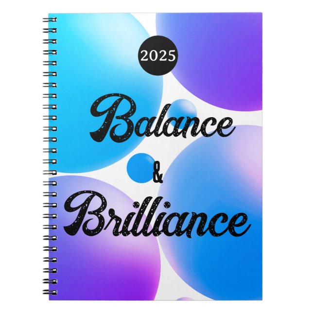 BALANS- OCH BRILLIANCE Spiral-notebook Anteckningsbok (Framsidan)