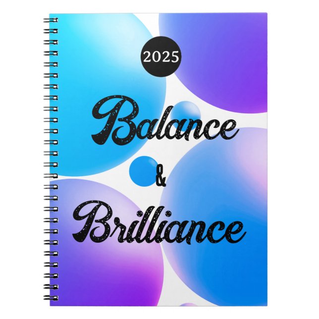 BALANS- OCH BRILLIANCE Spiral-notebook Anteckningsbok (Framsidan)