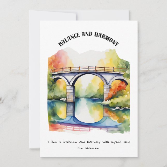 BALANS OCH HARMONI JULKORT (Framsida)