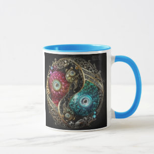 Balans och harmoni Yin Yang Design Kopp