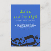 BALANS Pub Bat mitzvah Party-kort för PERFEKT