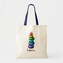 Balans. Rainbow Stacking Sten Tote
