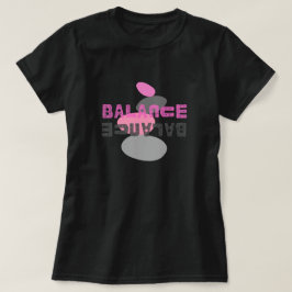 Balans, rosa och grått t shirt