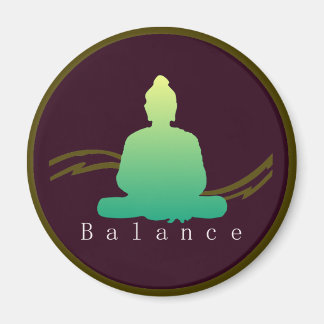 "Balans" vacker Buddha Magnet. Magnet
