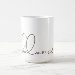 Balans, vit, Yoga-Coola, modern Kaffemugg