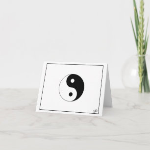 BALANS - Yin och Yang Blank Tack Kort