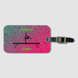 Balansbom Gymnastik Vattenmelon Glitter Bagagebricka