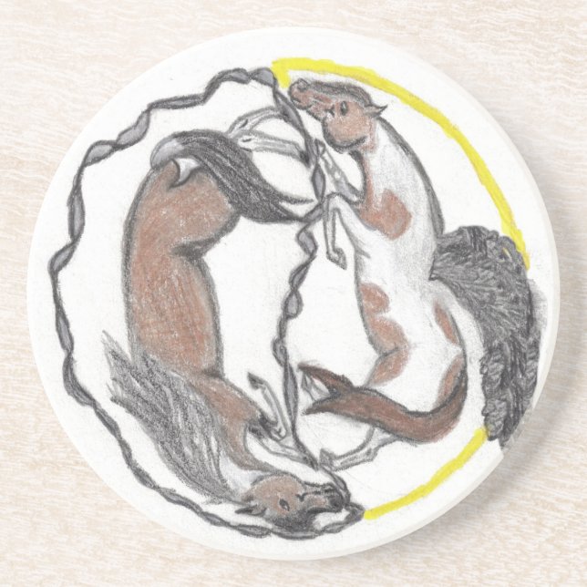 Balansen mellan Mor och dotter Underlägg Sandsten (Framsidan)