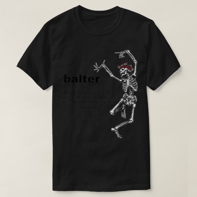 Balansera definition till dans utan konst t shirt (Design framsida)