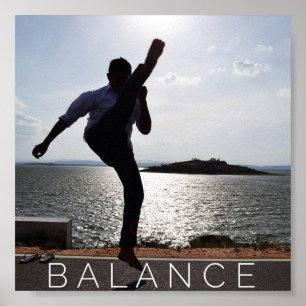 Balansera - den Motivational affischen för Poster