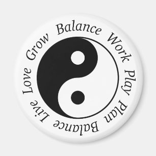 Balansera den Yin Yang magneten Magnet