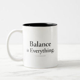 Balansera din Qi-mugg Minimalistisk akupunkturmug Två-Tonad Mugg