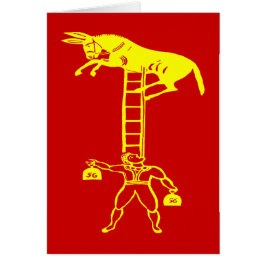 Balansera en bosatt åsna~ ÄNDRA FÄRGkortet OBS Kort