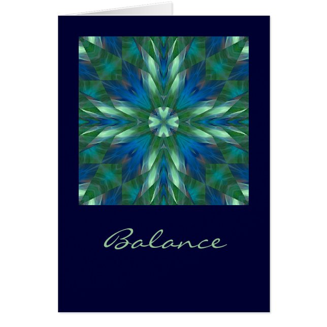 Balansera Hälsningskort (Framsidan)